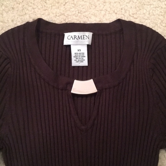 NWOT brown sweater/shirt - Picture 3 of 3
